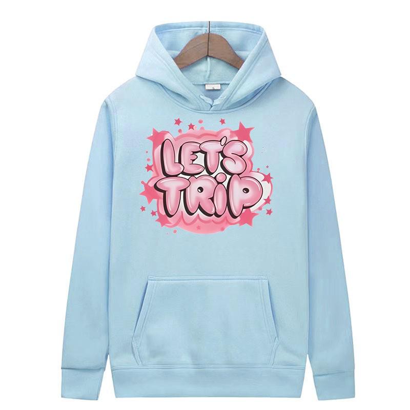 Unisex Kapuzenpullover mit Cartoon-Muster – Fleece, Mehrfarbig, Herbst/Winter Schwarzer Hoodie