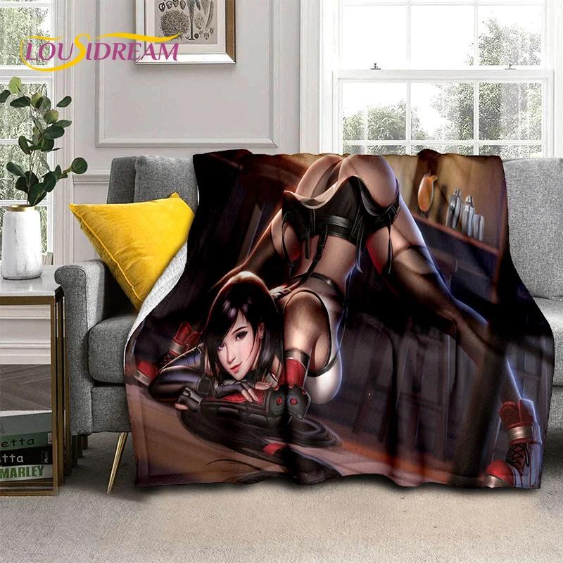 Seksowna koronkowa piękna dziewczyna dama postać z kreskówki anime koc, miękki koc do domu sypialnia łóżko sofa piknik biuro okładka prezent