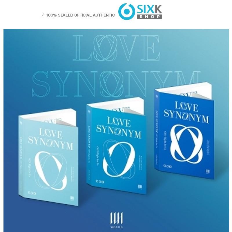 

WONHO - Love Synonym #2 : Right for Us (1ST MINI ALBUM PART.2) 3 VER. 3 VER.