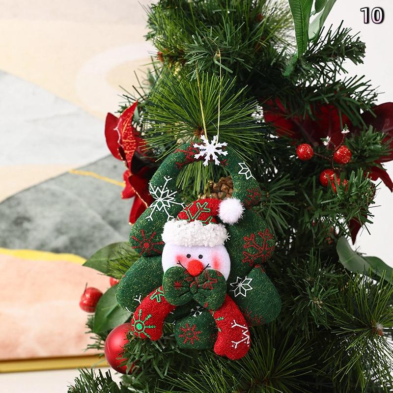 Christmas Doll Ornament Hanging Pendant Father Christmas Snowman Used For Holiday Home Decor Christmas Tree Party Acesssories