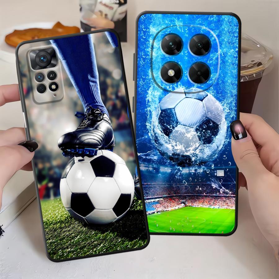 Case for Xiaomi Redmi Note 14 11S 14C 12S 12 11 Pro 12C 13C 10 A4 A5 13 Pro Plus K40 K80 A1 A2 A3 9 8 7 Phone Cover Football