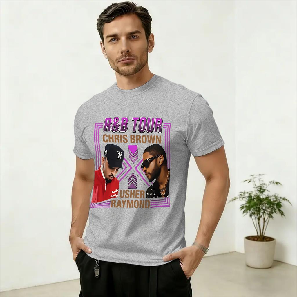 Oversized TShirt Beach Raymond Brown RB Tour 2026 Concert Novelty T Shirts Cotton Tshirt for Unisex Y2K Retro Printed Top Tees