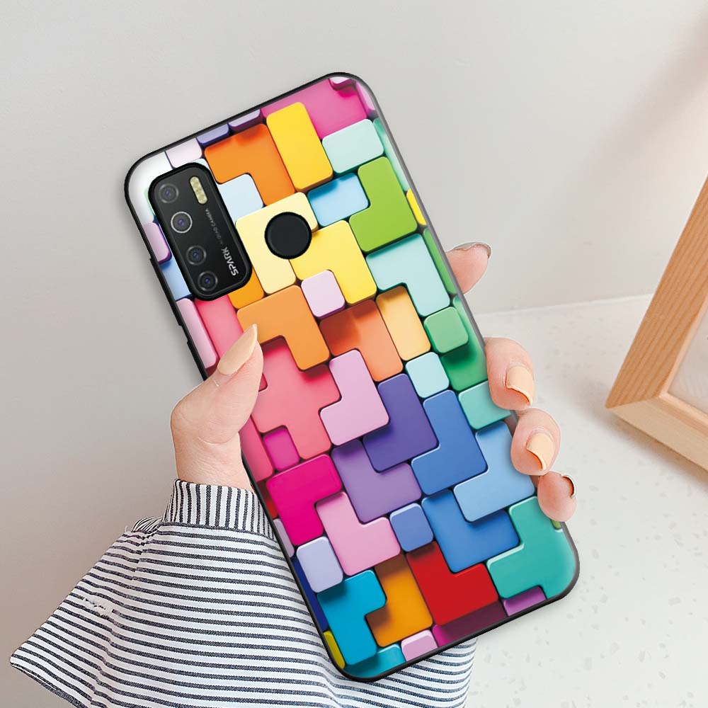 For Tecno Camon 15 Case Capa Case For Camon 15 Air Cute Silicone Soft TPU Phone Case For Tecno Camon15 15 Air Fundas Feather