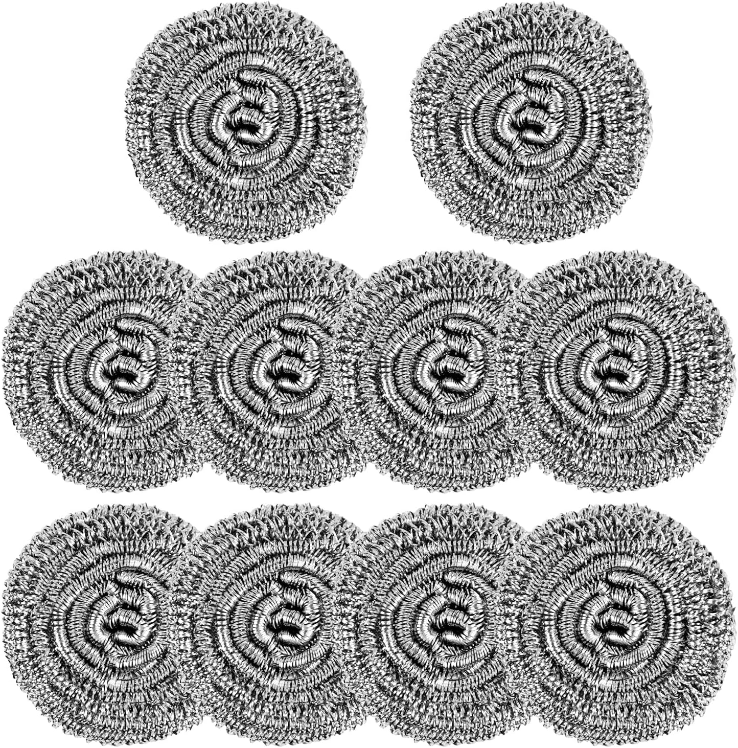 

410 Stainless Steel Scouring Pads, 20 Pcs for Heavy Grease. 31x31cm, Bubbles Rich, Durable, Not for Non-Stick United States