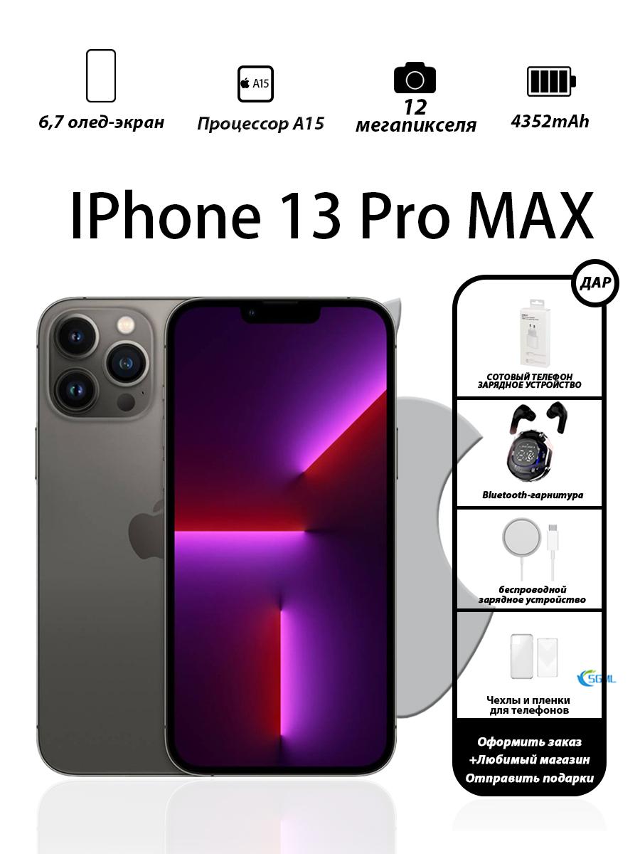 

Смартфон Apple iPhone 13 Pro Max версии для США поддерживает одну SIM-карту + eSIM 512GB серый