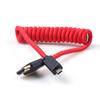 HD to Micro HD/MINI HD/HD Coiled Cable 1080P 4K 60Hz High-Speed High-Definition Television Cable for Monitor Computer |Black Re