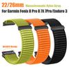 22/26mm Nylon Watch Strap For Garmin Fenix 8 Pro 8 7X 7Pro/Instinct 2X/Enduro 3/Tactix 8/forerunner 965 Replacement Watch Bands