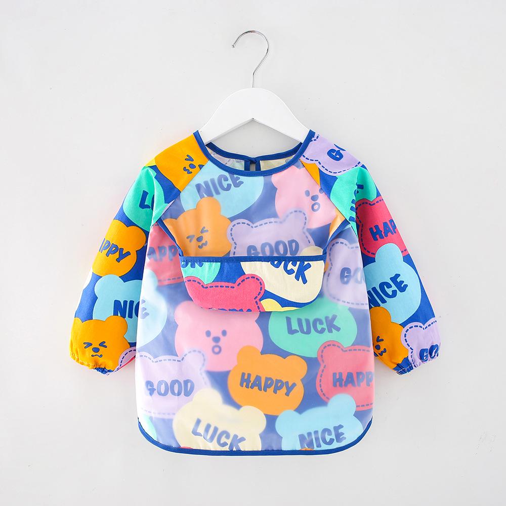 

Водонепроницаемый нагрудник для кормления ребенка с длинными рукавами Size 90 (0-2 years)