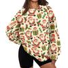 Women's Trendy Christmas Graphic Crewneck Sweatshirt Lightweight Casual Pullover Top for Holiday