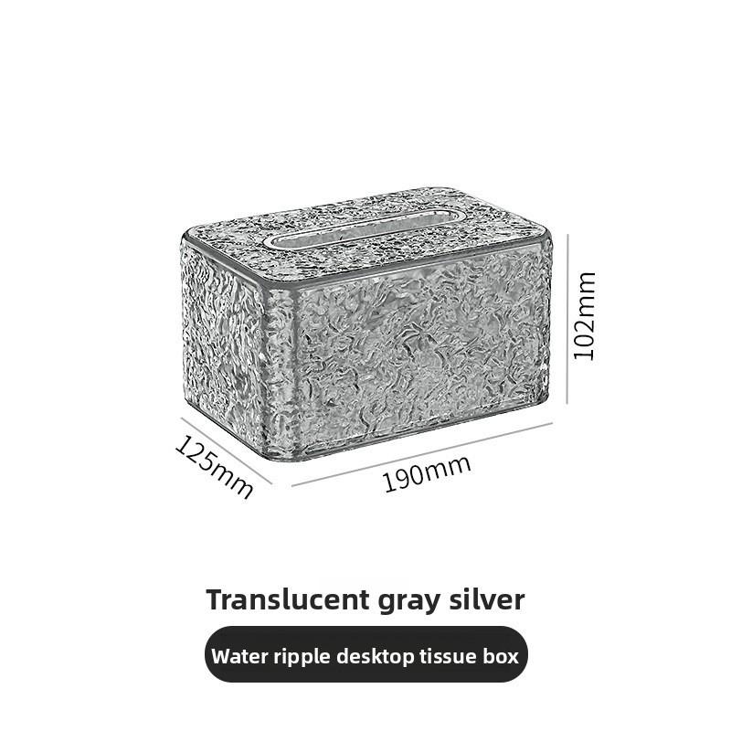 Modern Plastic Tissue Box With Waterresistant Multifunction Design For Living Room Decor