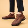 Men's Large Size Martin Boots - New Autumn/Winter Style, Outdoor Casual Handmade Short Boots for Mountaineering