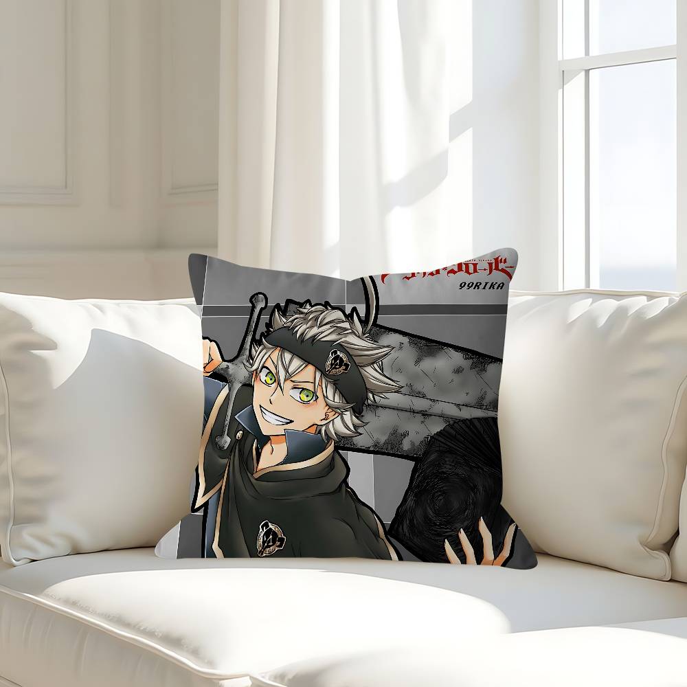 

B-Black C-Clover Cushion Cover Inches Farmhouse Decor Home Throw Pillow Covers For Couch Decorations 16x16Inch