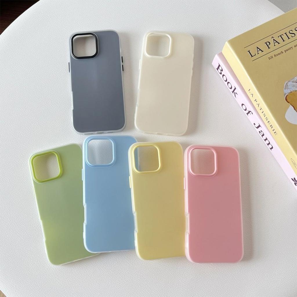 Jelly Two-in-one Mobile Phone Case for Apple Mobile Phone Protective Case for Apple 15promax High-end Girls Simple and Fashionable