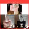 Cute Dog Tote Bag With Embroidered Heart For Daily Commuting And Street Style