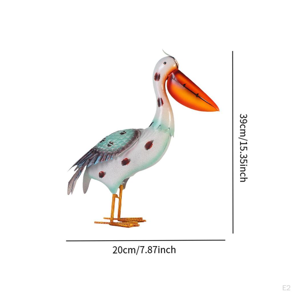 Pelican Statue Indoor Outdoor Decoration Lifelike Scene Art Garden Sculpture Figurine for Lawn
