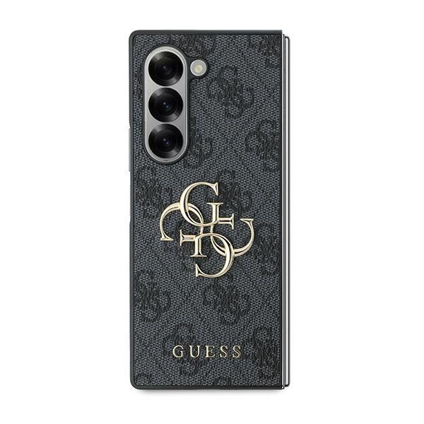 Guess Guhczfd64Gmggr Z Fold6 F956 Czarny/Black Leather 4G Metal Logo