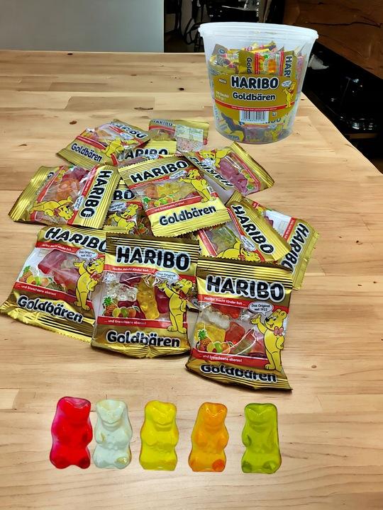 Żelki Haribo 1Kg Owocowe Mini Złote Misie (100Szt X 10G) Niemieckie
