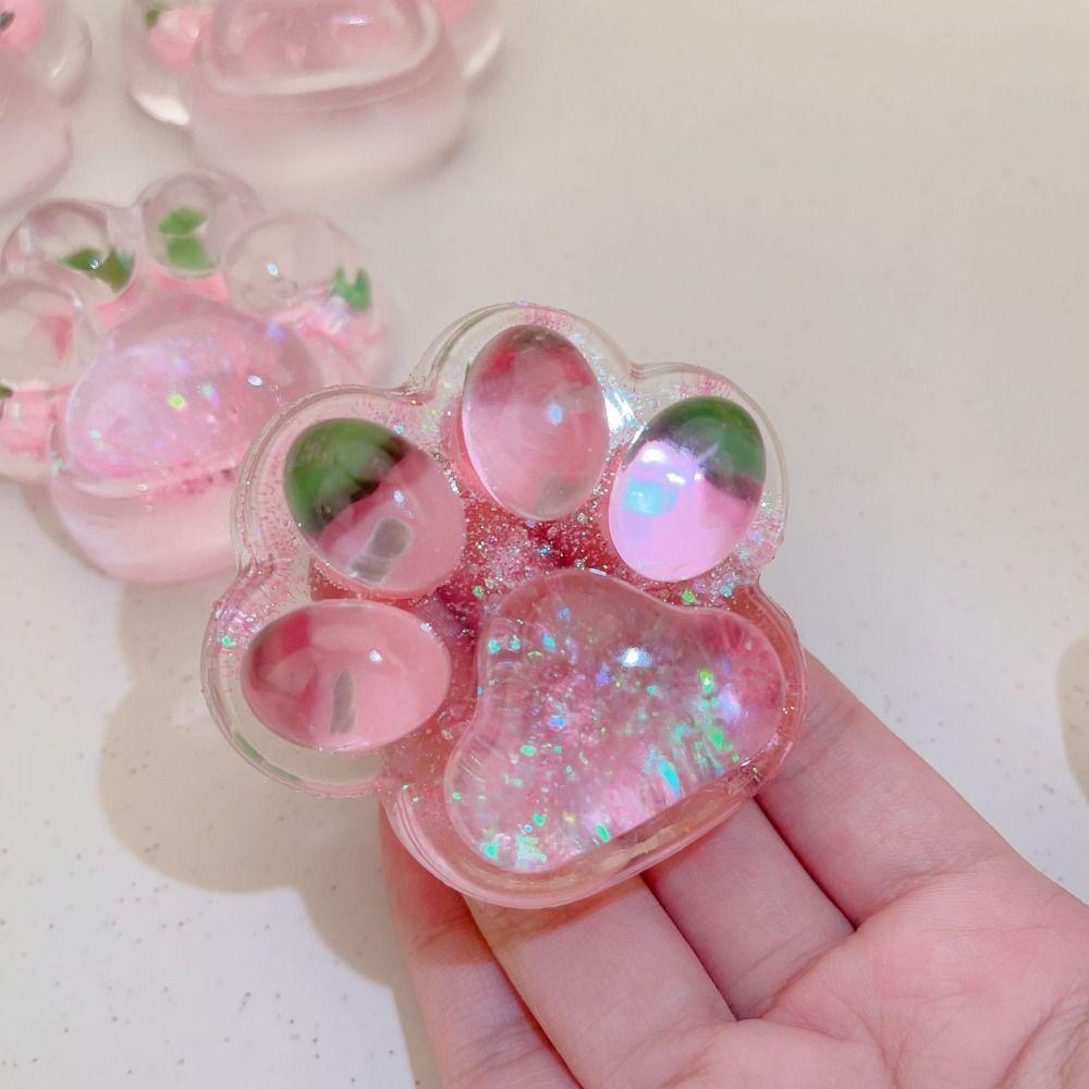 Santa Claus Deer Cat Claw Squishy Fidget Toy Silicone Pinch Decompression Toy  Christmas Gift