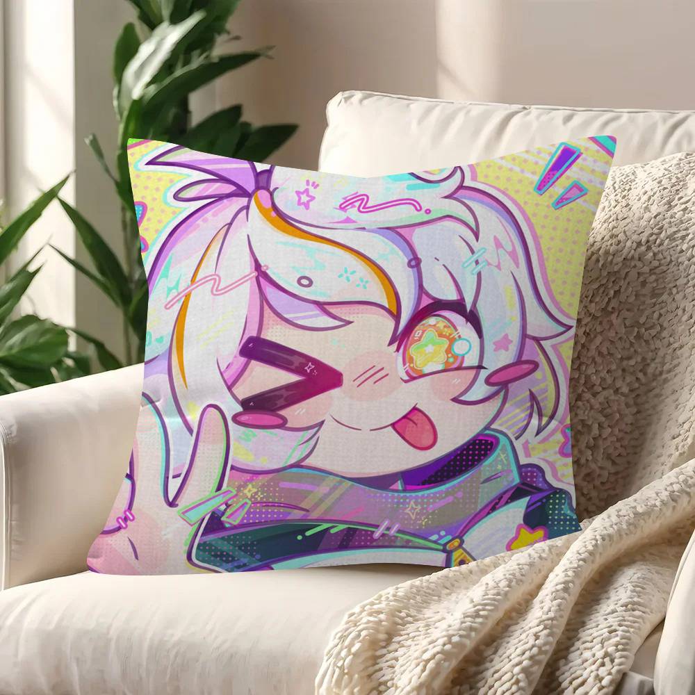 Anime C-Chuy Cute M-Mine  Cushion Cover Car Throw Pillow Case For Sofa Car Christmas Gift