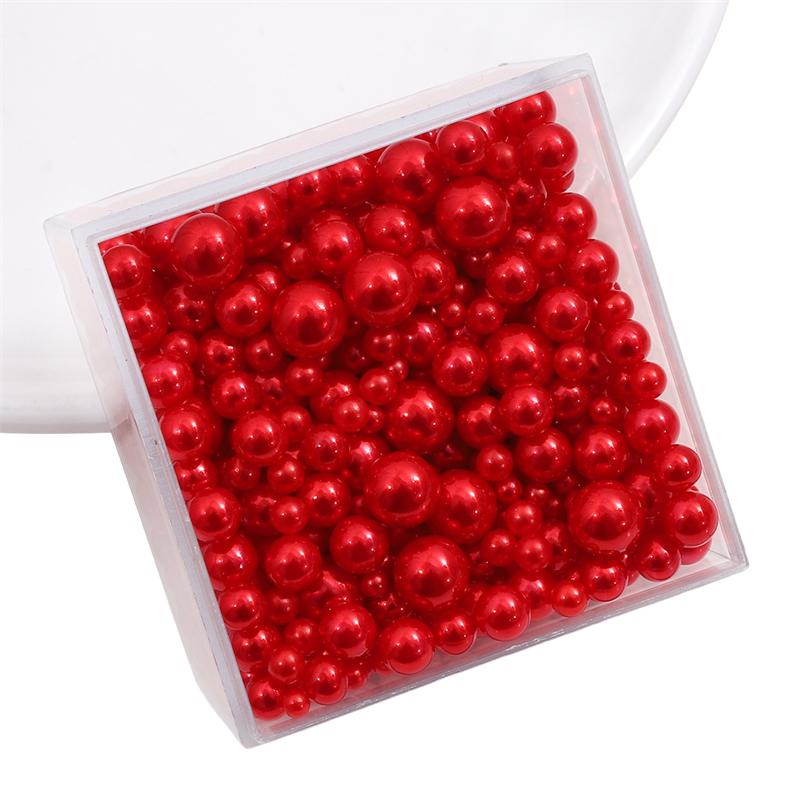 

3-8 мм 10/50 г случайные смешанные жемчужные бусины без отверстий, круглые бусины из АБС-пластика для рукоделия, изготовления ювелирных изделий 3-8mm 10g