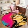 Marilyn Monroe Print Rond Tapijt, Wasbaar Vloerkleed, Voor Entree Slaapzaal Wasruimte Kantoor Studeerkamer, Woondecoratie Verjaardag Kerstcadeau