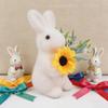 Статуетка кролика, вкрита мохом, Посібник з полювання на великодні яйця, Великодній орнамент, Великодня прикраса зі штучним мохом, Серцевина з полімерної смоли, Центральний елемент