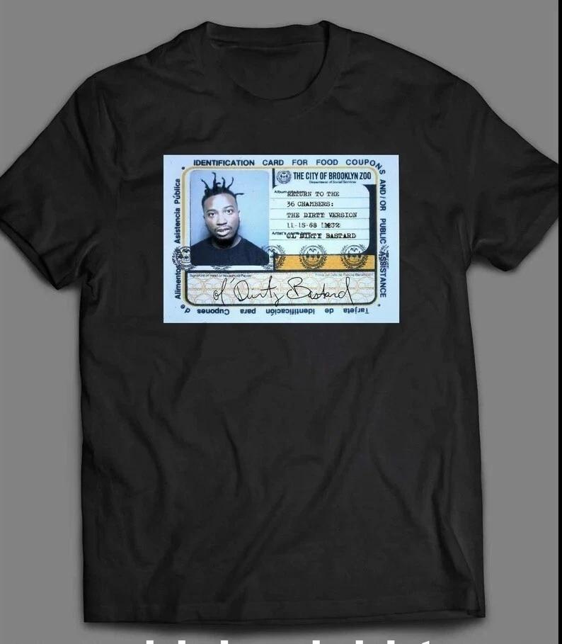 Ol Dirty Bastard Food Stamp Card Unisex Black TShirt S5xl Q8734 S
