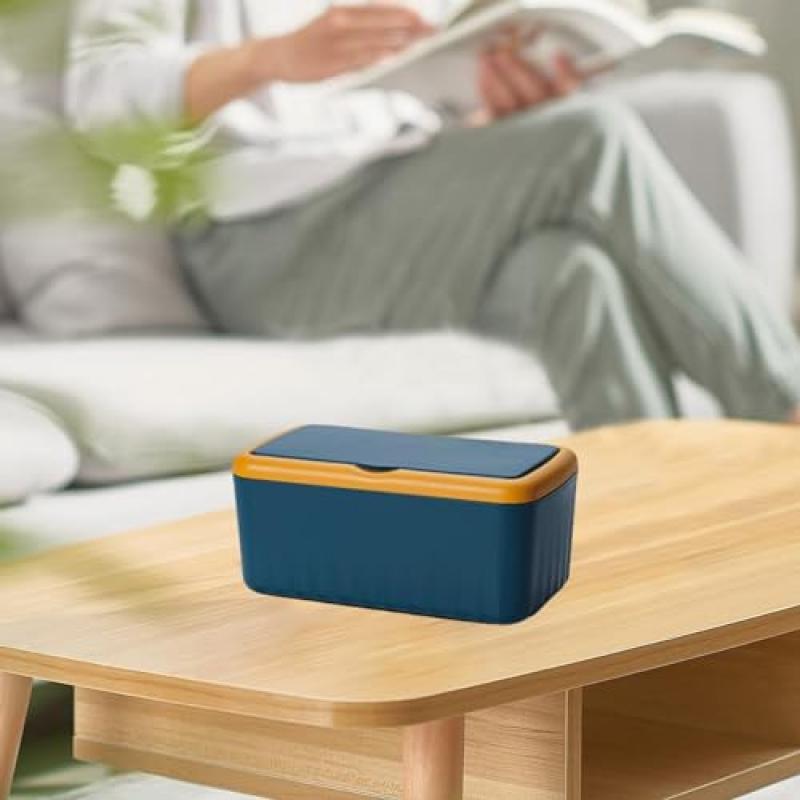 Baby Wipes Dispenser, Refillable Wipes Container with Double Layer Protection, Portable Wipes Holder with Lid for Freshness