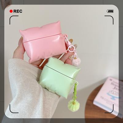 For AirPods Pro2 4 3 2 1 Pro Earphone Case 3D Colorful Pillow Silicone Protective With Pendant Headphone Box Cover