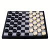 1An International Checkers Board Travel Folding Chessboard Portable Checkers and Chess Set Outdoor Camping Vehicle Family Party Game Holiday Gifts