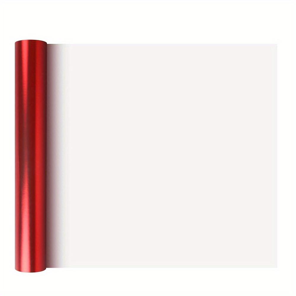 Matte Metallic Red Wrapping Paper (1pc, 43cm), Solid Color Gift Wrap for Parties & DIY Flower Bouquets
