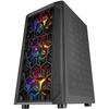 Boîtier PC Gaming - Mars Gaming - MCMESH Noir - Micro ATX - Refroidissement MESH 360 - 3 Ventilateurs FRGB