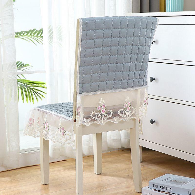Чехол на стул с кружевной волной утолщенная подушка для сиденья обеденного стола скатерть с большим цветком в европейском стиле интегрированный коврик для стула chair cover 1 pcs 980₽