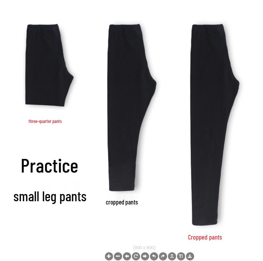 Children's Slim Fit Stretch Cotton Dance Practice Leggings