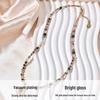 Bohemian Multi-color Stone Beaded Necklace with Stainless Steel Pendant
