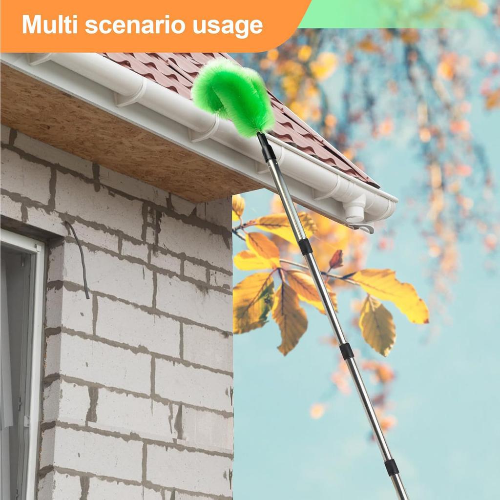2025 New Extendable Telescopic Gutter Cleaning Brush Roofing Tool Easy Remove Sink Filter Sewer Brush for Roof Drainage