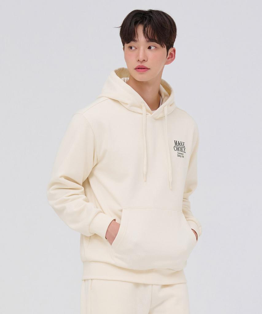 CHASECULT Unisex Essential Brushed Graphic Hoodie - Ivory