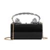 Acrylic bag women's 2025 new European and American candy color portable ins fashion niche versatile chain cylinder bag