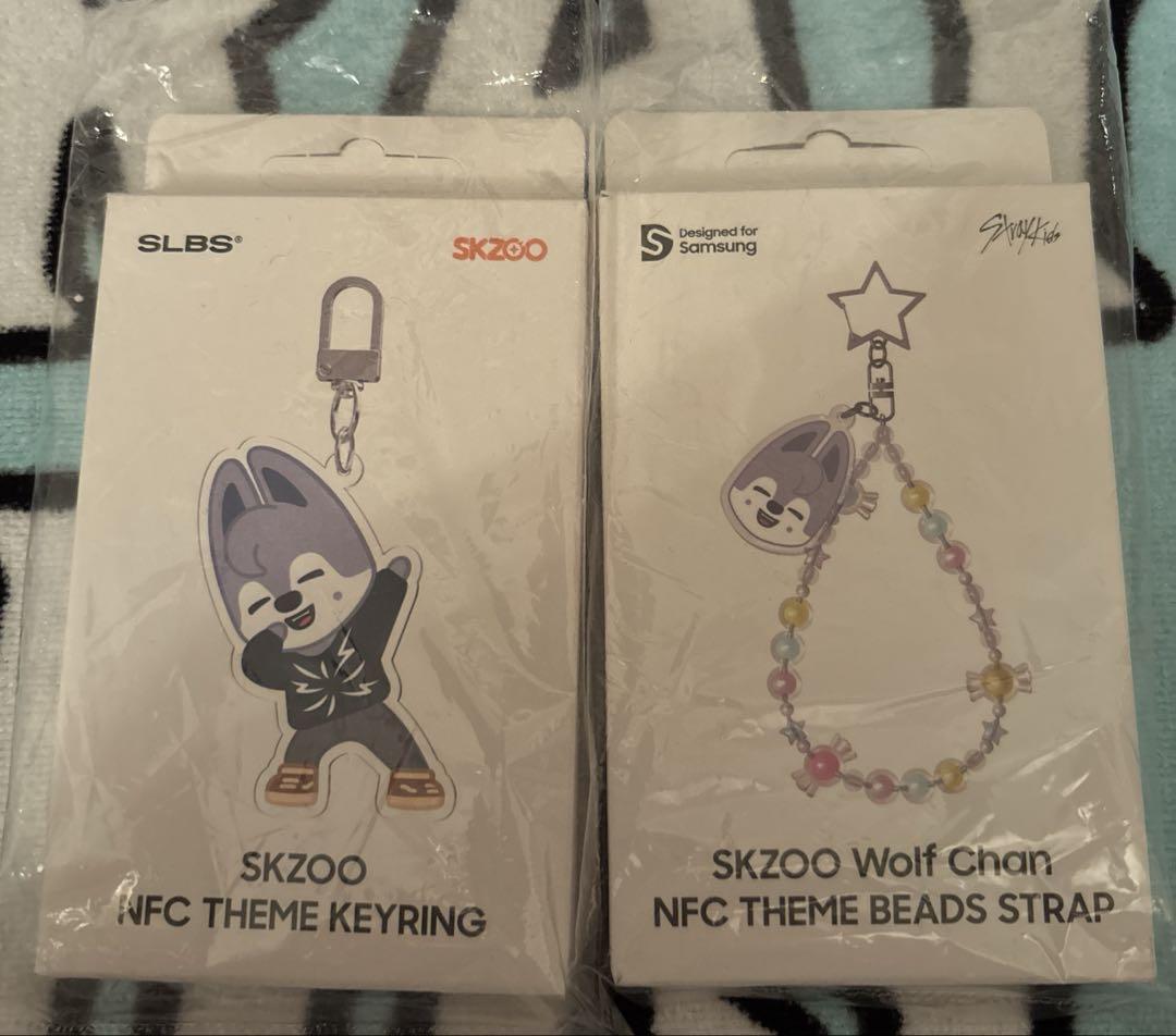 

[USED] Stray Kids SLBS Wolfchan Van Keyring Set of 2