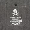 Palace X Neighborhood Collaboration Pocket Skull Print Button-Up Long Sleeve Shirt Unisex Shirts P29SHT021