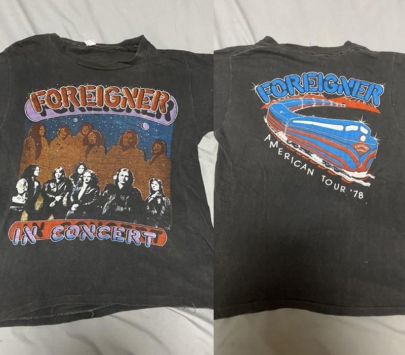 90s Foreigner band Rock band Charcoal Reprint digital T shirt S-5XL Unisex T-Shirt S