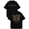Fe Sobre el Miedo Salmos 118:Camiseta Streetwear Cristiana con Versículo Bíblico de Doble Cara