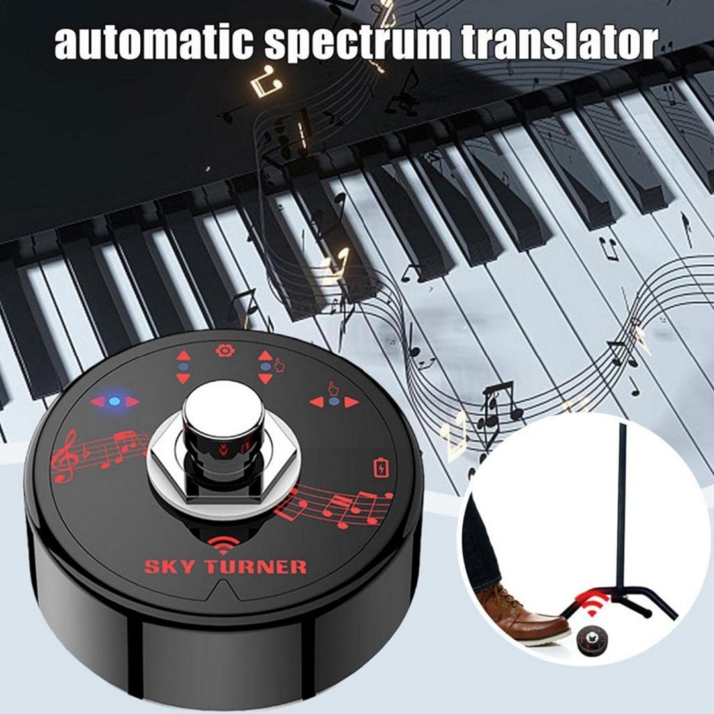 Miwayer Wireless Page Turner Pedal Bluetooth-Compatible Foot Switch with USB Charging for Electronic Music Scores E-books