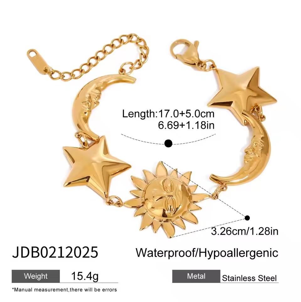 Stainless Steel Bangle Bracelet for Women 18K Gold Color Plated Bracelet Women's Jewelry 18K PVD Plated Bracelets and Bangles