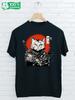Samurai Cat Print T-shirt