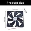12V High Speed 180mm Thin Cooling Fan Double Ball Bearings 53CFM Airflow XH2.54mm 2Pin Connector For Computer Case Ventilation