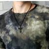 Men's Exquisite Baseball Necklace Creative Stainless Steel Cross Pendant
