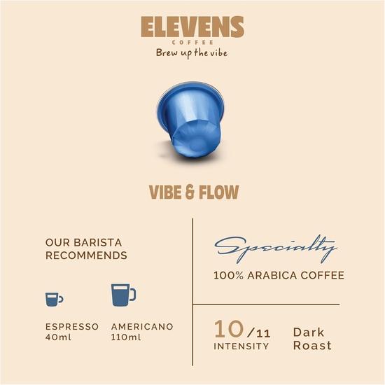 ELEVENS COFFEE | Explorer’s Pack | Specialty & Single Origin Coffee Capsules | 100% Arabica & Robusta | 11 Aluminium Pods | Intensity 8, 9 & 10