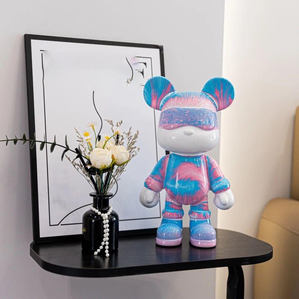 Gewalttätiges Bären-Sparschwein, Wassertransferdruck, Wohnzimmer, Leichter Luxus, Schlicht, Trendig, Dekorative Artikel, TV-Schrank, Weinschrank, Eingangsbereich