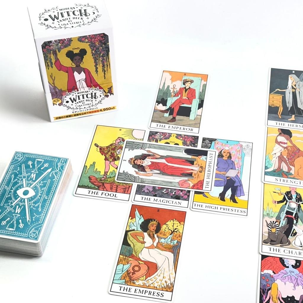 Tarot Cards Modern Witch Tarot First Edition Japanese Version Affirmation Tarot Fortune Telling with Japanese Instruction Manual I.I.J